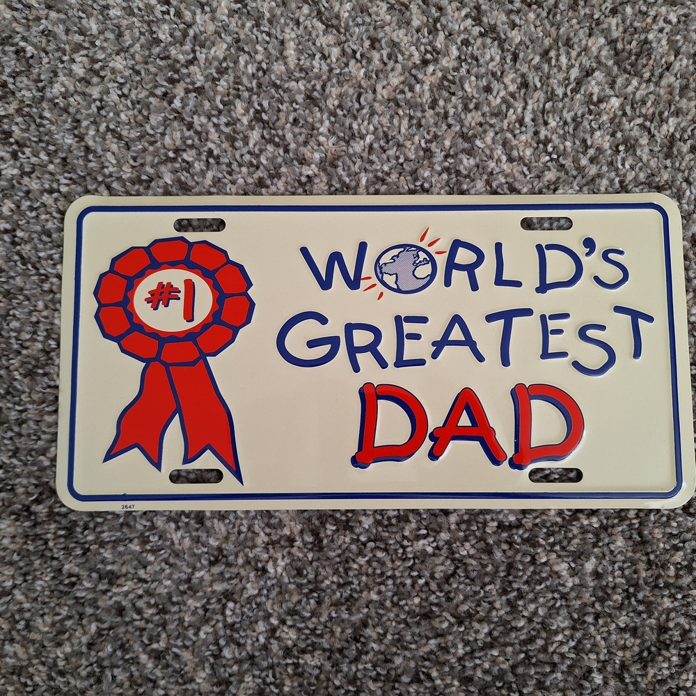 World's Greatest Dad License Plate